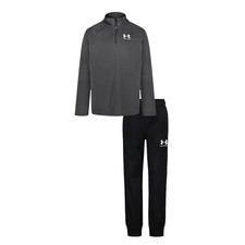 Under Armour Boys Quarter Zip Set Infant Poly Tracksuit Sports Casuals