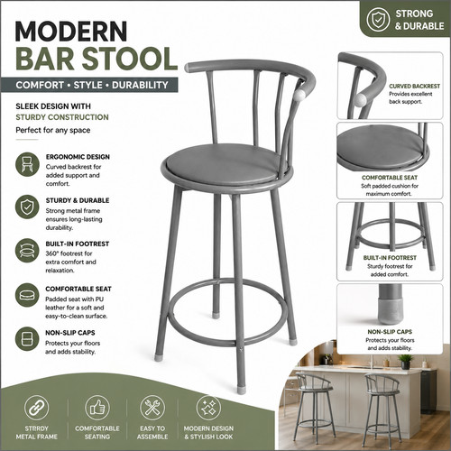 Breakfast swivel bar stool - swivel,