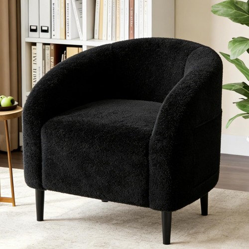 Accent chair boucle fabric - accent,