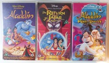 3 x Vintage Aladdin VHS Films