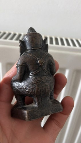 Old oriental bronze deity - old,