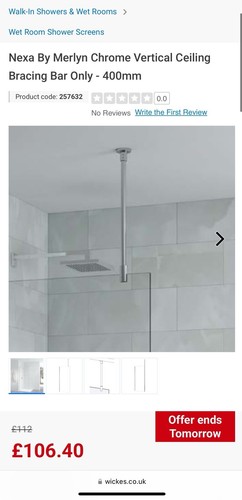 Wickes merlyn nexa - merlyn, chrome
