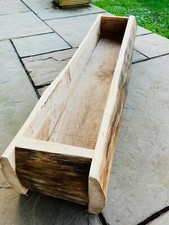 Solid Oak planter .