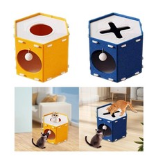 Felt Cat House Enclosed Bed