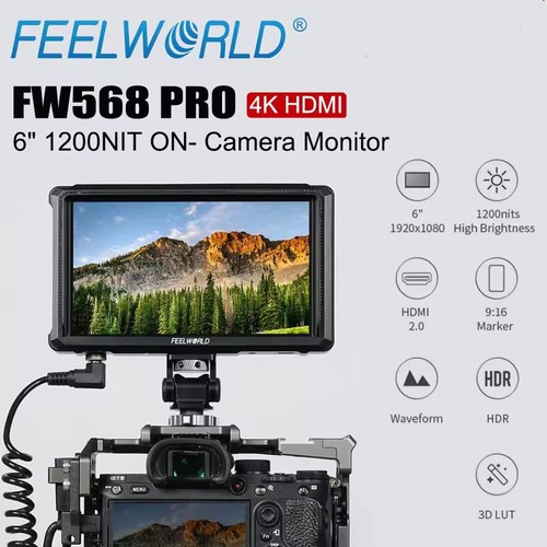 Feelworld fw568 pro - pro, 6"