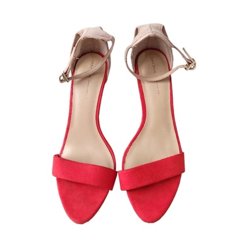 Zara basic orange heel sandal - basic,