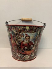 Vintage Christmas Metal Tin
