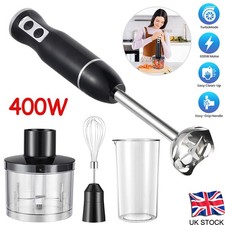 4 in 1 Stainless Steel Handheld Blender, 400W Stick Blender Sets for Kitchen HOT