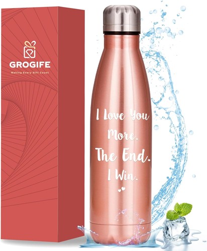 Stainless steel water bottle - stainless,