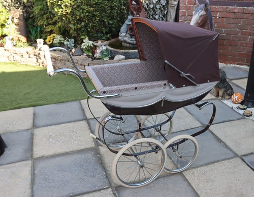 Childs silver cross doll pram - doll,
