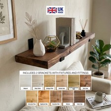 Wooden Board Wall Shelf