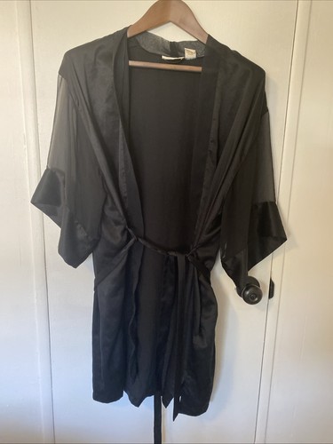 Victoria secret black satin - black,