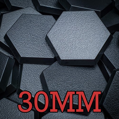 30mm hexagonal abs - bases, –