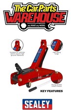 Sealey 1025HL Trolley Jack 2.25 Ton tonne High Lift Quick Rocket Garage Car