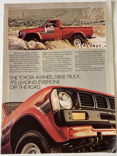 1979 toyota 4wd truck - truck, ad