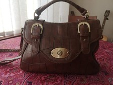 Jane Shilton Brown Faux Croc