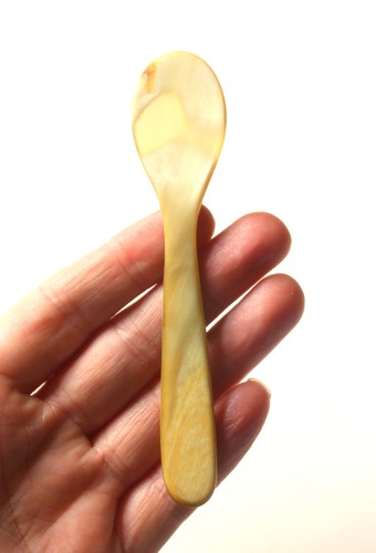 Vintage horn teaspoon - vintage,