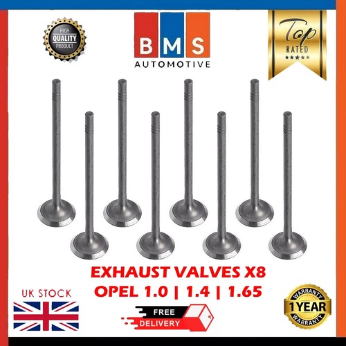 Exhaust valves set - x8, for