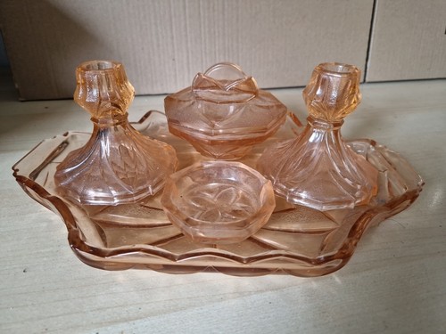 Vintage art deco salmon pink - deco,