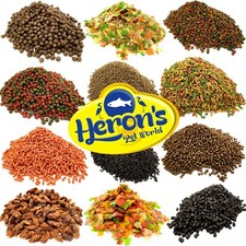 HERONS Pond Food KOI CARP STURGEON Pellets Flakes Sticks Treats PREMIUM FEED 