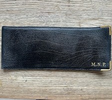 Vintage Leather Cheque Book