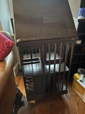 Edwardian Antique Oak Revolving Bookcase. 