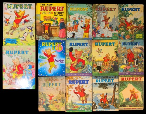 14x rupert bear - bear, annuals