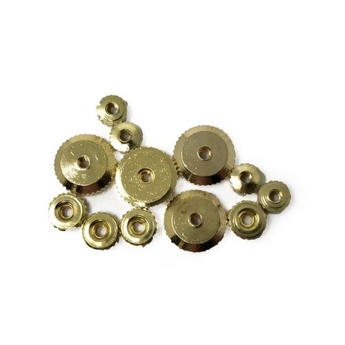 Assorted clock hand nuts brass - assorted,
