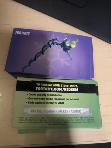 Fortnite minty pickaxe card - fortnite,