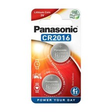 2x Panasonic CR2016 3V Lithium Coin Cell Battery 2016 Car Remote Toys UK