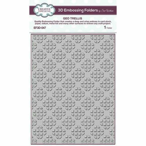 Geo trellis embossing - geo,