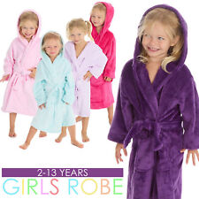 Kids Girls Solid Dressing Gown