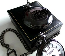 Clockwork Orange Full Hunter Black Pocket Watch Gift Case Movie Memorabilia