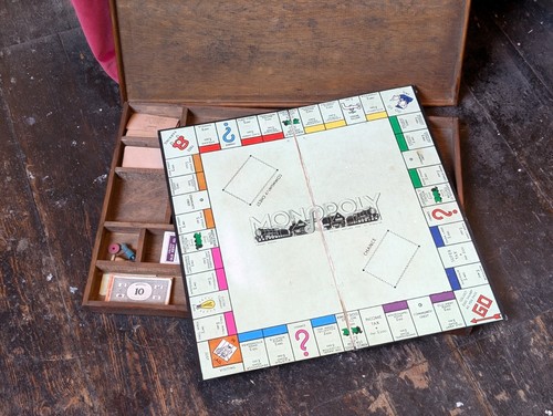 Vintage monopoly board - board, game