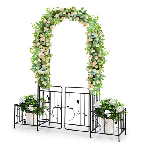 Metal garden arch gate - metal,