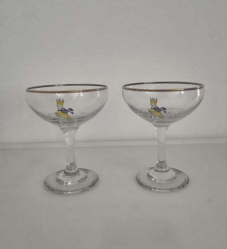 Vintage babycham glasses - x,