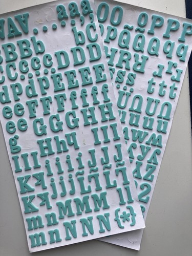 Scrapbooking alphabet stickers - scrapbooking,