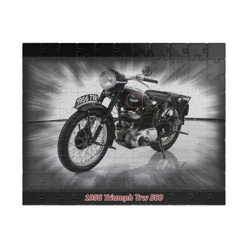 1956 triumph trw 500 - triumph, jigsaw