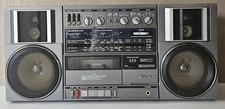 Hitachi TRK-9100E Stereo Cassette Radio Recorder Vintage Boombox