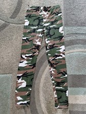 Womens Camouflage Thin Fabric Soft Mid Waist Stretch Leggings Sz: 10/38
