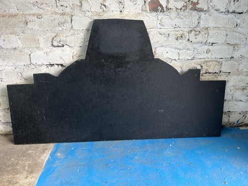 Black slate hearth slab - slate,