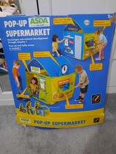 Asda Pop Up Supermarket Role Play Tent Rare Vintage 