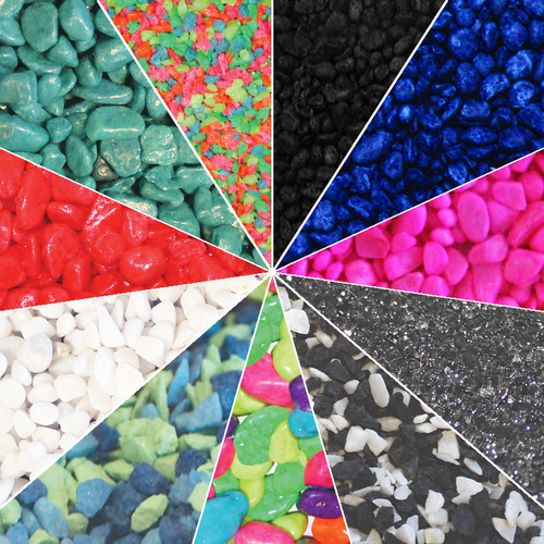 2kg coloured decorative gravel - 2kg,