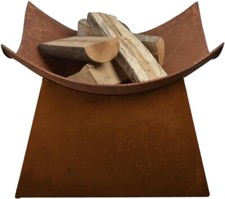 Cast Iron Fire Pit Garden Heater Bowl Outdoor Round Log Burner Brazier BBQ Patio