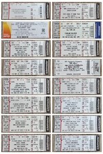 CONCERT TICKET STUB Pick & Choose Mix & Match Country Pop Rock Folk Punk