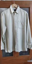 Thomas Nash (Debenhams) Shirt Beige Check Size Medium Chest 46"