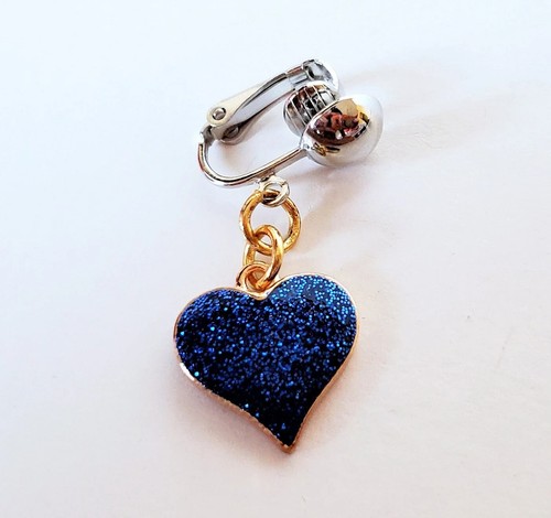 Fake piercing clit - piercing, blue
