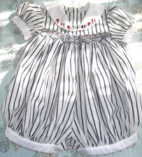Vintage Sailor Romper Smocked