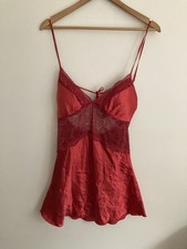 Vintage Y2K 90s Red Lace