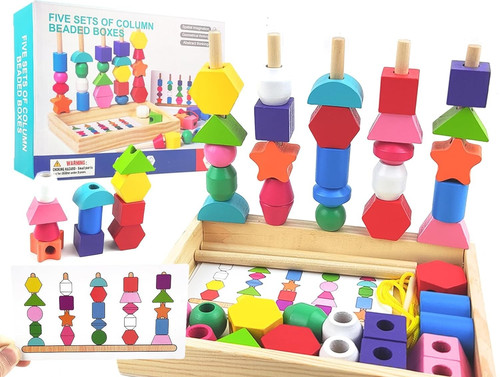 Threading toys montessori - threading,
